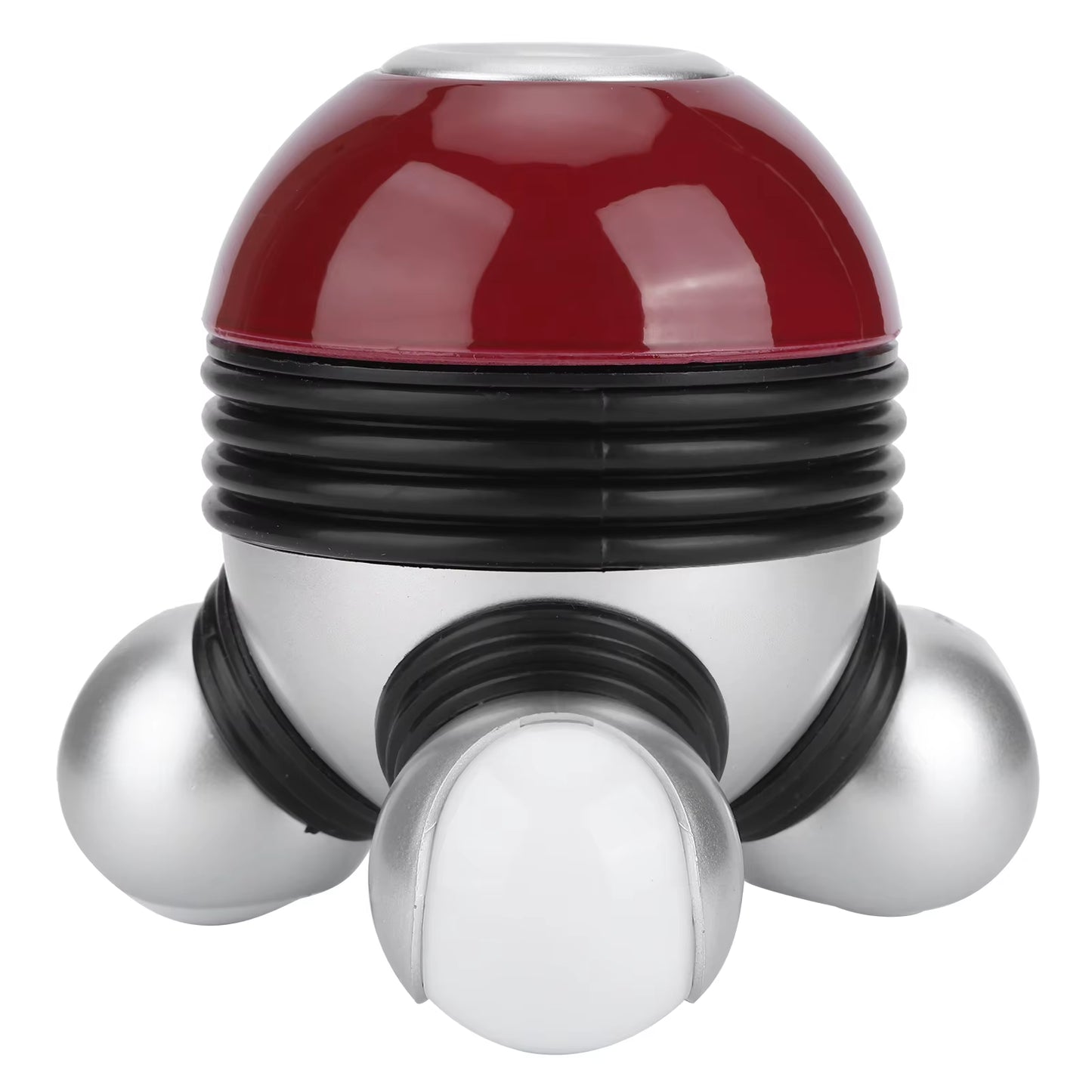Mini Portable Hand Held Body Vibrating Massager with LED Light for Head Neck Legs Pain Release(Red )