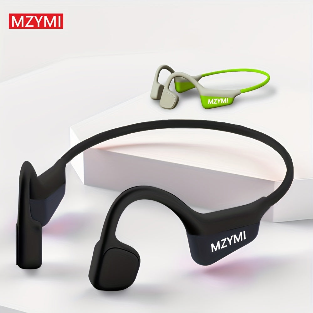 Bone Conduction Headphones 15H Playtime, Bone Conduction Earbuds, Open Ear Headphones Wireless Earbuds Sport Headphones with Mic Headset for Running, Cycling