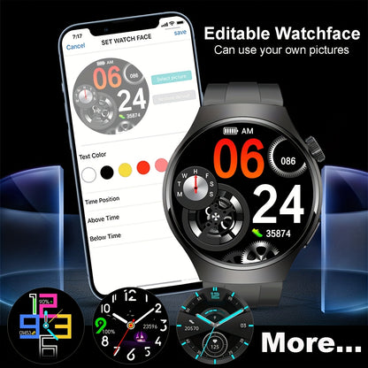 Black Silicone Men Smart Watch With Wireless Call, Message Reminder, Sports Mode, Custom Wallpaper, Sport Smart Watch