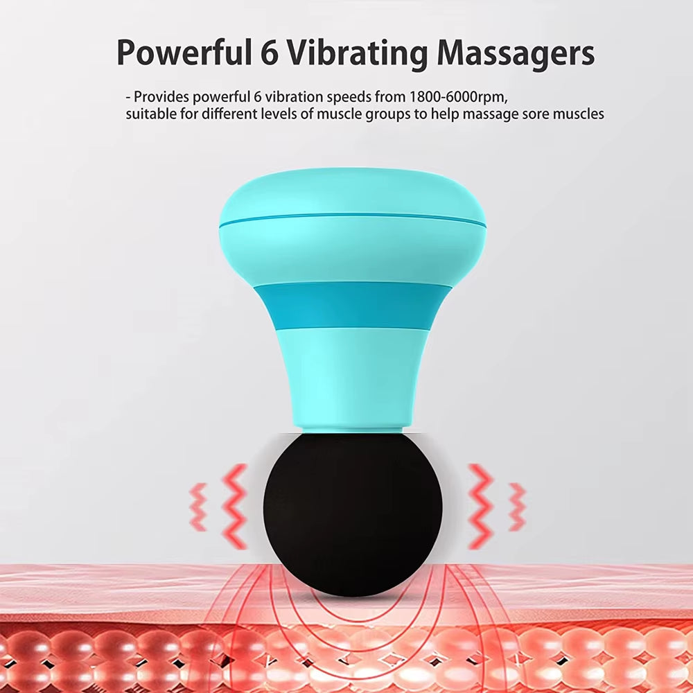 Mini Neck Massager Multi USB Electric Handled Wave Vibrating Cellulite Massage Relaxation Instrument Massage Waist Back Shoulder