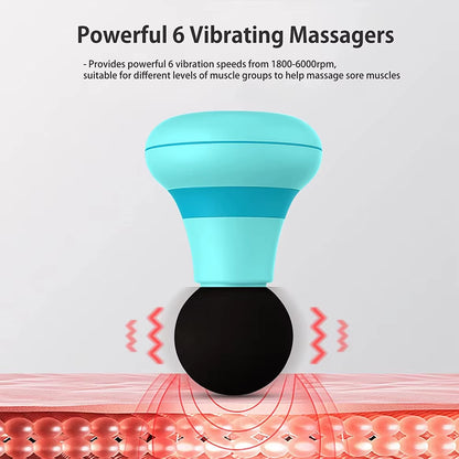 Mini Neck Massager Multi USB Electric Handled Wave Vibrating Cellulite Massage Relaxation Instrument Massage Waist Back Shoulder