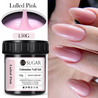 150G Quick Extension Gel Pink Jelly Milky White Camouflage Finger French Hard Gel UV LED Gel Nail Art Design Manicure