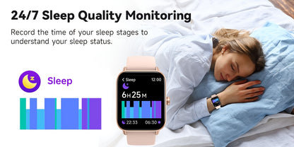 1pc FAWEIO 1.8 Inch Smart Watch for Women & Men with 100+ Sport Modes, Answer/Make Calls, Fitness Activity Tracker, Pedometer, for iPhone And Android, Perfect Gift for Family And Friends, Suitable for Christmas Gifts Beauty World Shop