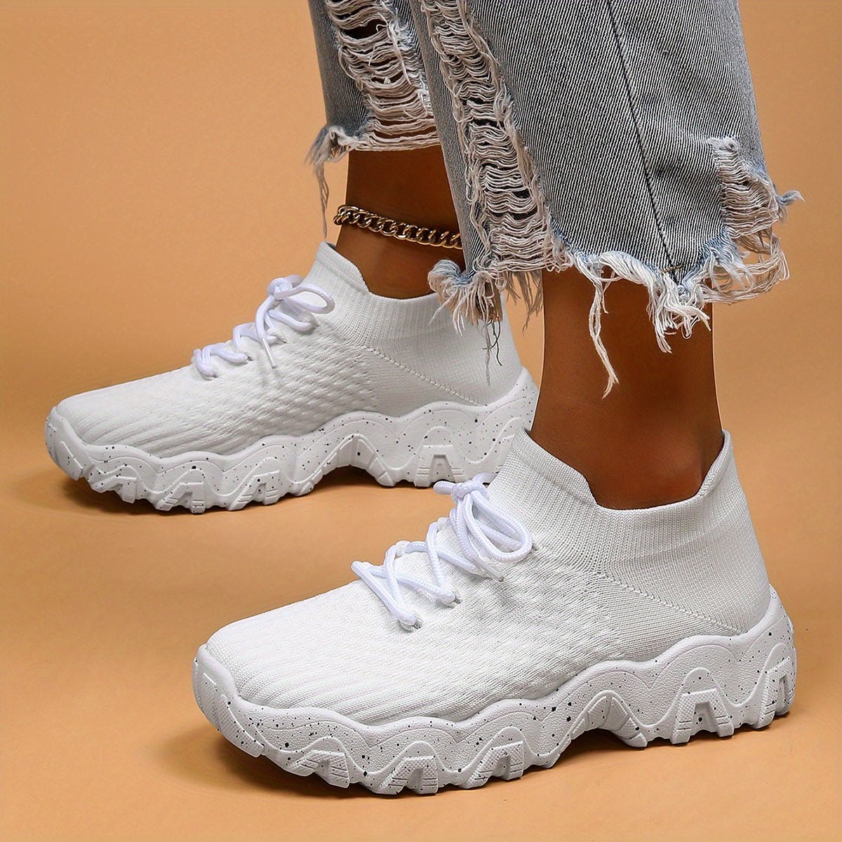 Thick Sole Shock Absorption Octopus Sneakers, Mesh Breathable Non Slip Running Shoes, Wear Resistance Sport Shoes For Running Walking Jogging Beauty World Shop