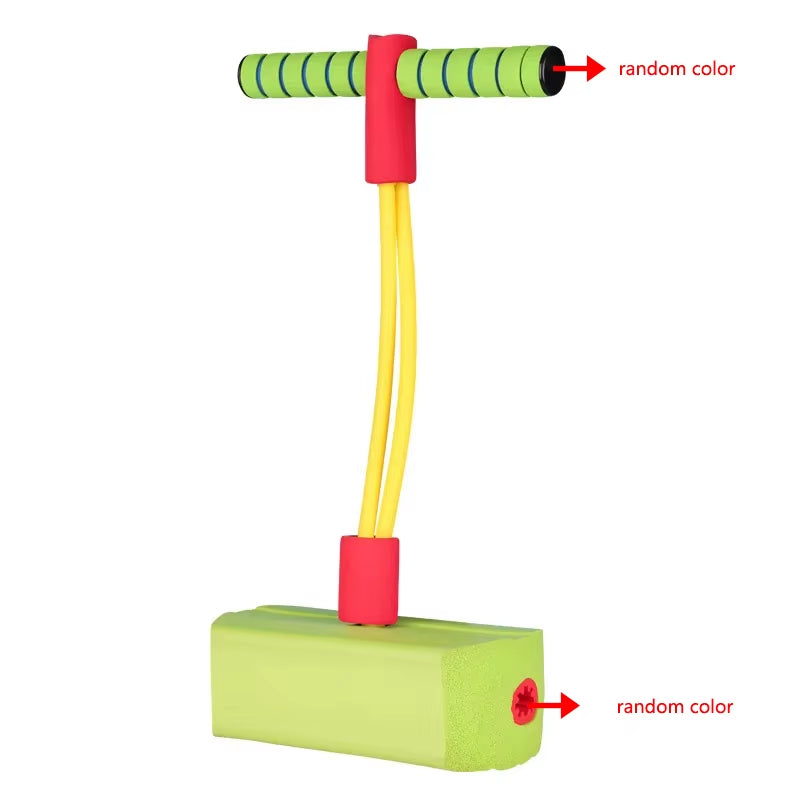 Children Growing Bounce Sense Training Stick Jumper Tall Foam Frog Toys Jumping Stilts Shoes Sport Outdoor Toys for Kids Gifts