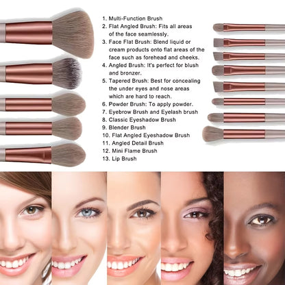 Makeup Brushes 8-29Pcs Makeup Kit Professional Women Cosmetic Soft Powder Brush Eyeshadow Foundation Full Set Travel Beauty Tool