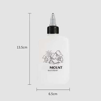 Outdoor Camping Oil Dispenser Bottle 120Ml Leakproof Vinegar Jar Squeeze Bottle with Twist Top Cap HDPE for Cooking Grilling