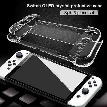 For Nintendo Switch Oled Case Bundle Bag Pack Game Accessories Kit Hard Shell Travel Storage Bag Joycon Protective Cover Grip