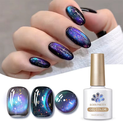 10Ml Nude Gold Glitter Cat Magnetic Gel Nail Polish Gold Blue Ultra Shine Soak off UV LED Varnish Nail Supplies