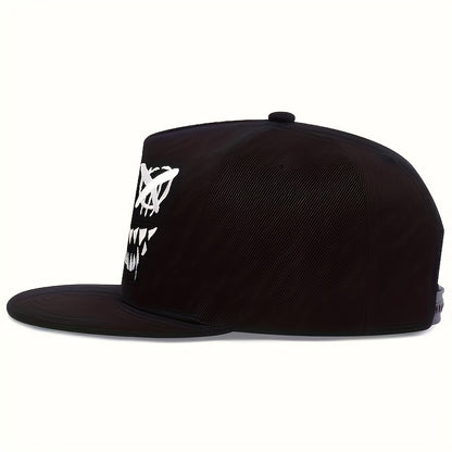 1pc Unisex Sunshade Breathable Adjustable Baseball Cap With Trendy Pattern For Outdoor Sport