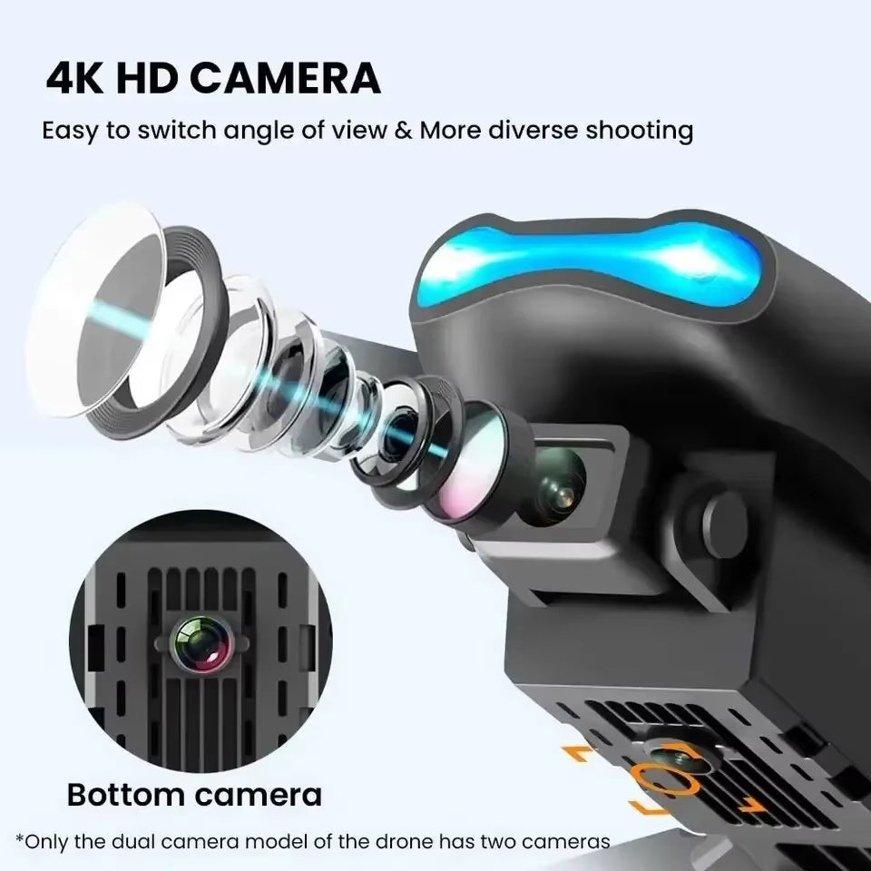 Professional Mini Drone E99 HD 4K Camera Foldable WIFI FPV RC Aerial Photography Quadcopter RC Helicopter Children'S Toy Gift