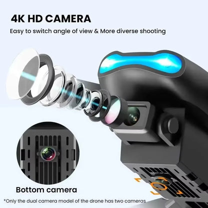 Professional Mini Drone E99 HD 4K Camera Foldable WIFI FPV RC Aerial Photography Quadcopter RC Helicopter Children'S Toy Gift