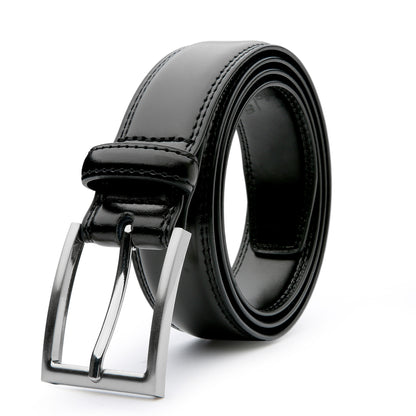 [Classic Men's Leather Belt] Classic & Fashion Men's Leather Belt | Single Prong Buckle for Jeans, Pants, Work & Business - Gift for Dad & Husband Beauty Fashion