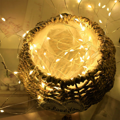 1pc String Lights for Bedroom, Party, Wedding, Christmas Halloween Decoration, 50/100LED Beauty Fashion
