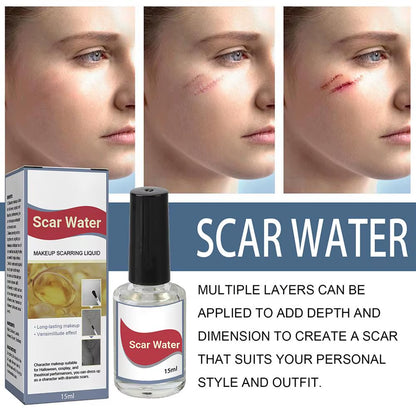 For Costume Parties Makeup Kit Fake Wound Scar Fake Blood Paint Cosmetics Halloween Liquid Realistic Effect Scary Water