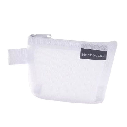 Mini Clear Nylon Mesh Cosmetic Bags Cute Women Small Lipstick Makeup Bags Pouch Data Line Key Earphone Organizer Case