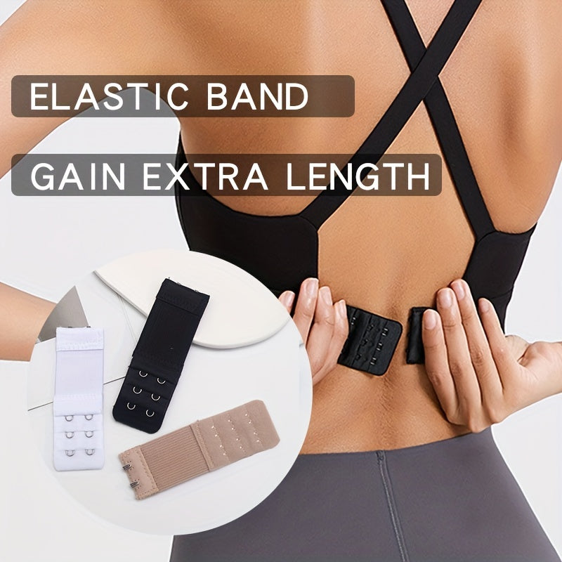 3pcs 2 Hooks Bra Strap Extenders, Comfortable Adjustable Bra Band For Braless Look, Women's Lingerie & Underwear Accessories Beauty Fashion
