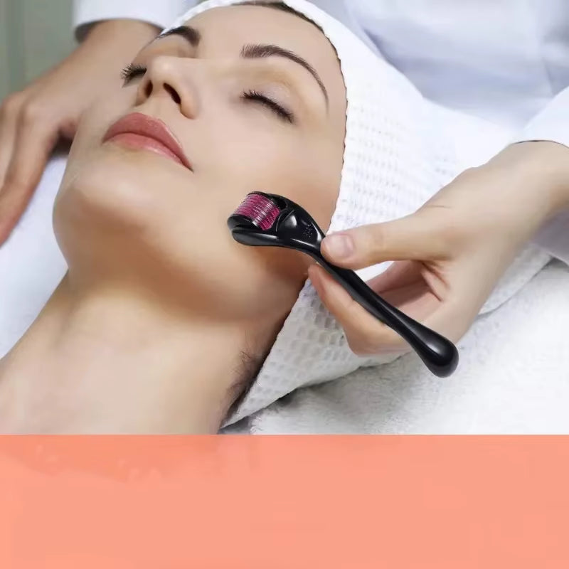 0.25Mm Professional Microneedle Roller, 540 Titanium Microneedle Facial Skincare Beauty Massage Micro Grinding Tool, Massage