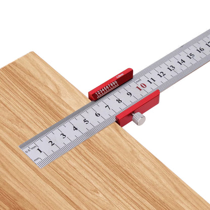 45/90Angle Steel Ruler Positioning Block Stop Angle Scriber Line Marking Gauge Steelruler Fixed Limit Woodworking Measuring Tool