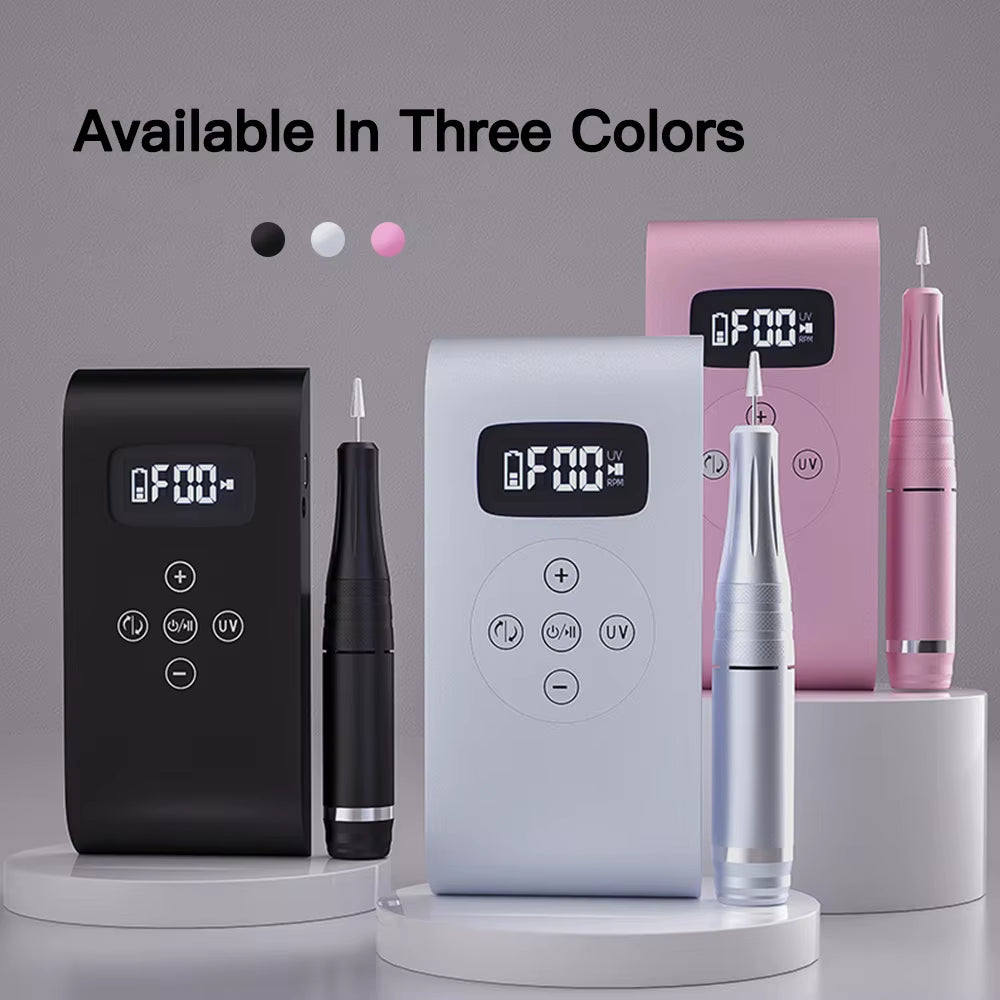 2 in 1 35000Rpm Rechargeable Nail Machine Uv Lamp Nail Dryer Nail Drill Machine Electric Nail File Led Display Manicure Machine