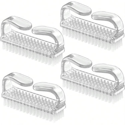 4Pcs/Set Nail Art Tools Kit with Large Nail Polish Brush, Dust Brush, Cleaning Brush and Cuticle Pusher