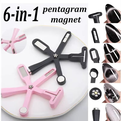 5/6-IN-1 Strong Magnetic Stick for Cat Eye Gel Polish Nail Magnet Tool Magnet Pen Nails Art Design Glitter Effect Manicure Tools