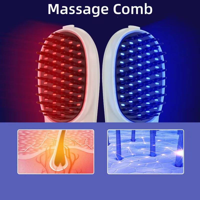 Electric Massage Comb for Hair Growth Red Light Comb Head Scalp Massager for anti Hair Loss Family Hair Care Practitioner
