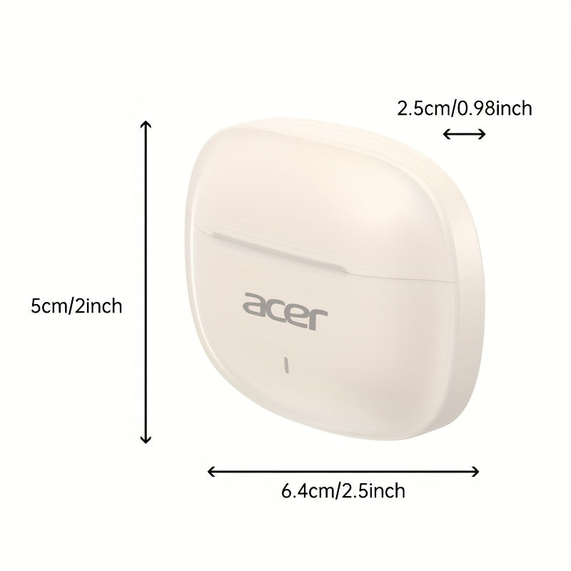 Acer OHR504 Mini Sport Wireless Earbuds - Wireless Stereo, In-Ear Noise-Canceling Headphones, Extended Battery Life, Universal Fit for Both Genders, Newest Version