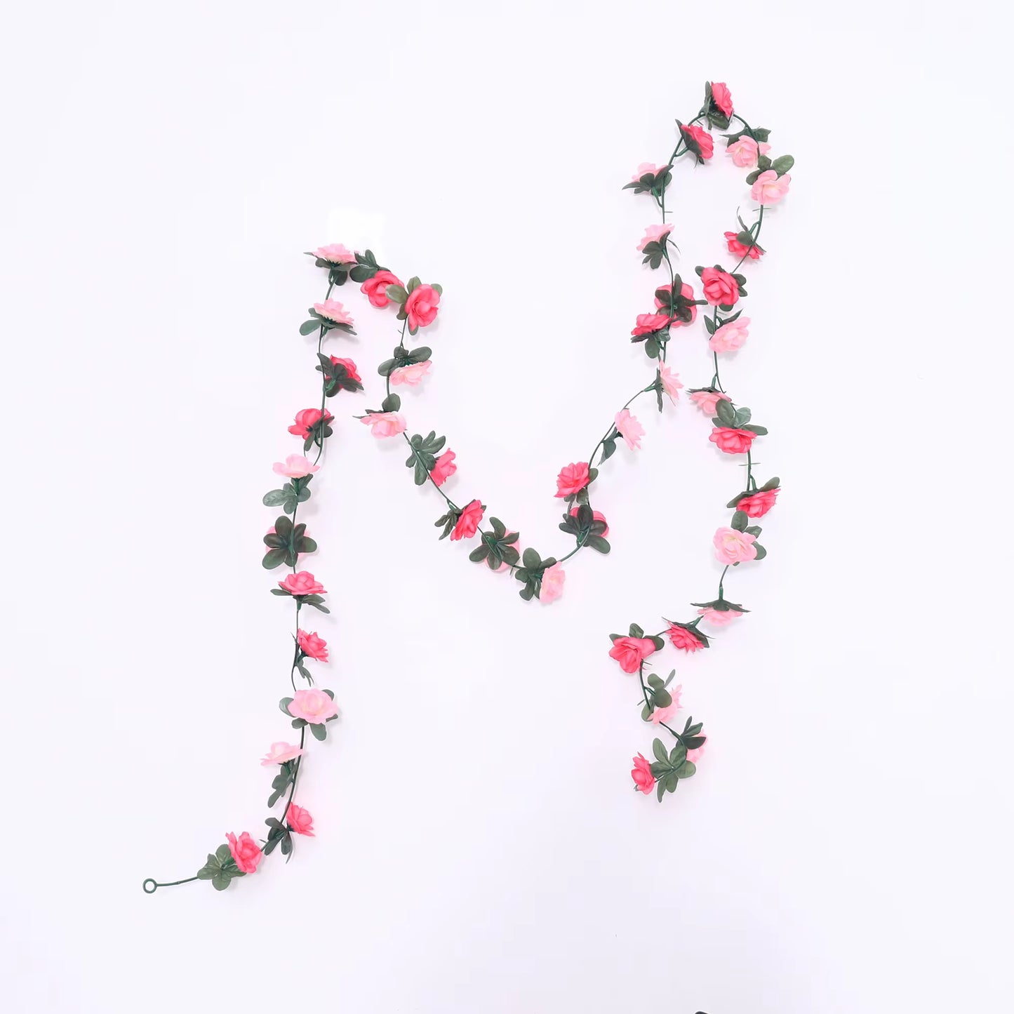 2.5M Rose Artificial Silk for Wedding Garland Fake Plant Flowers Vine Home Room Wedding Wall Hanging Garden Arch DIY Decoration
