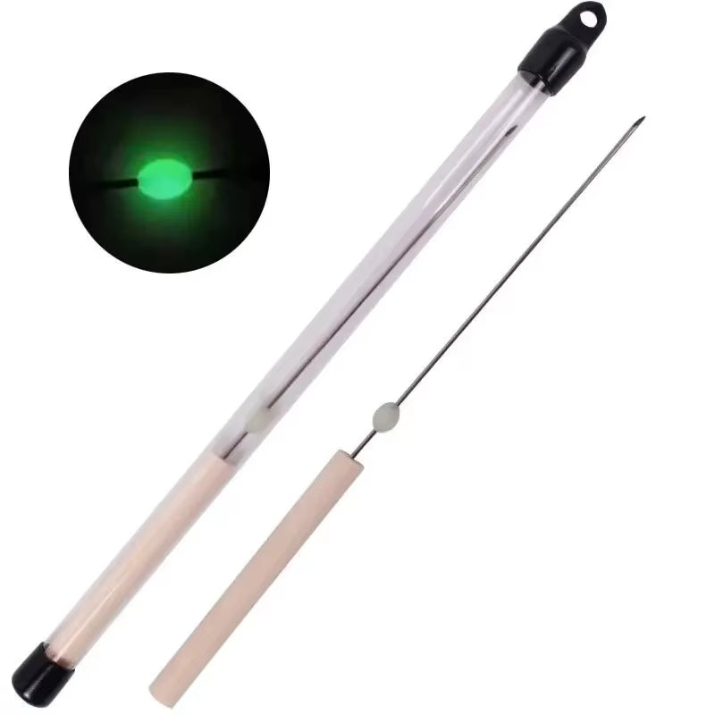 Fishing Bait Needle Worm Baiting Gas Needle Fast Penetrate Earthworm Hooking Needle Pins Hollow Gas Needle Bait Needle Tool