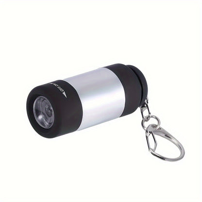 USB Rechargeable Portable Flashlight Keychain Mini Torch Camping Ultra Bright Lamp Outdoor Supplies,  Travel Flashlight, Mini Lantern, Compact Design, Hikers, Outdoor Enthusiasts Beauty Fashion