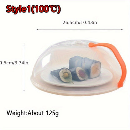 1pc Food Cover, Microwave Oven Heating Cover, Screen Protector For Food For Hot Dishes, Oil Proof Splash Proof Cover, Fresh-keeping Cover, Kitchen Supplies Beauty Fashion