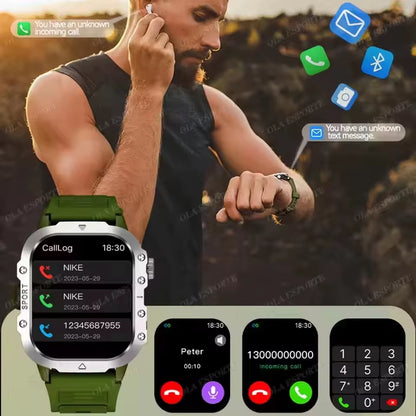 2025 New Smartwatch Men for Women Militray Outdoor GPS Track Sport Watches Heart Rate Sleep Waterproof Smart Watch IOS Android