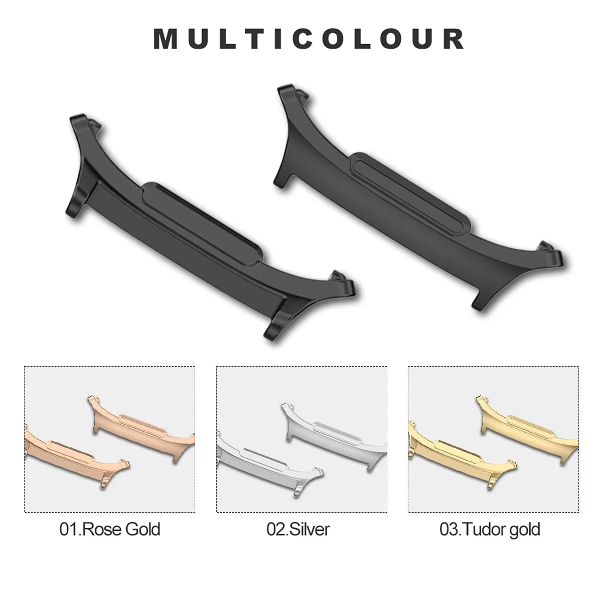 1 Pair Adapter for Samsung Galaxy Watch 7Ultra 47Mm Metal Connector for Samsung Watch Ultra 2025 20Mm 22 24Mm Watch Accessories