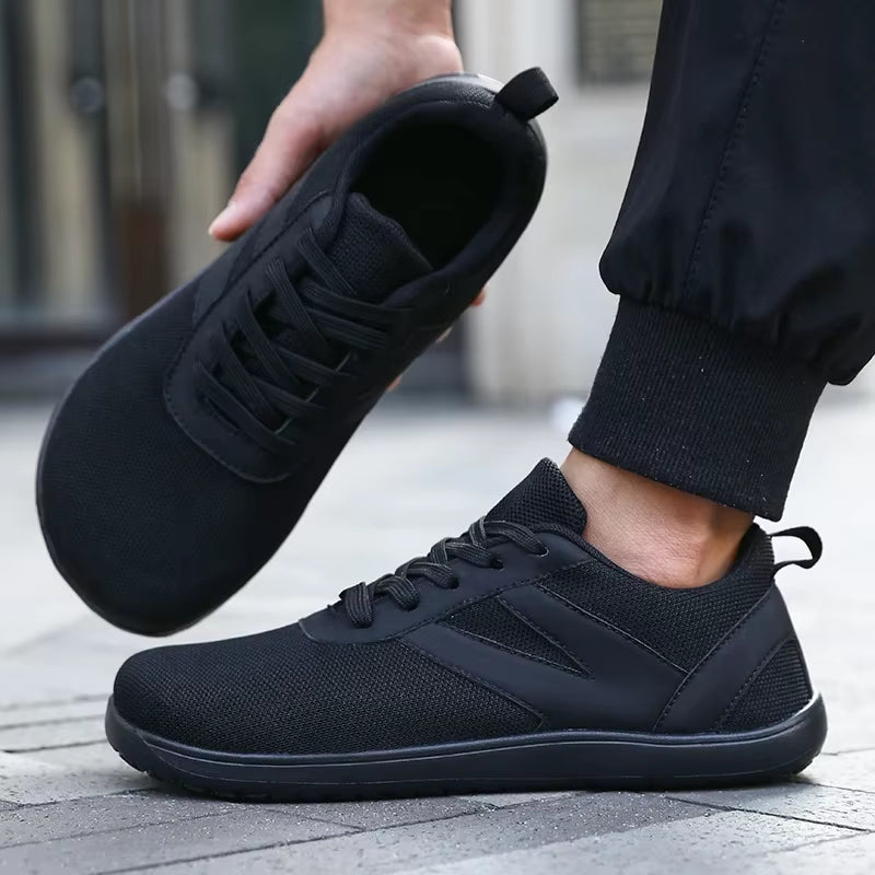 Mesh Barefoot Shoes Men'S Wide Toe Minimalist Sneakers Lightweight Breathable Casual Shoes Designer Running Shoe Casual Sneakers