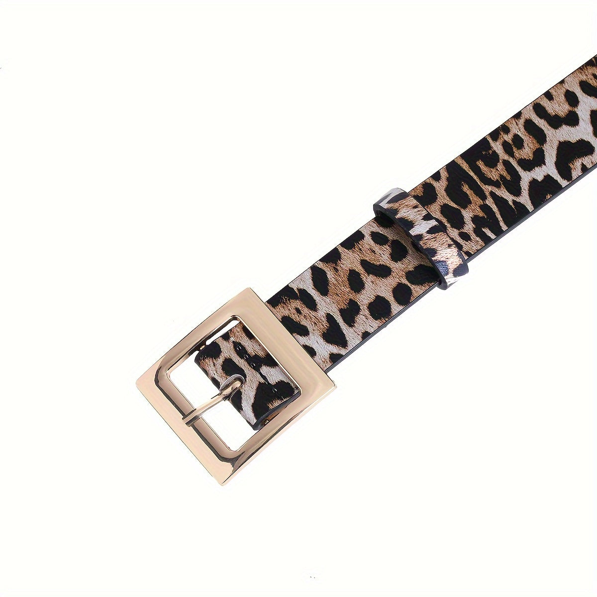Chic Leopard Print Wide Belt for Women - Versatile PU Leather Accessory for Casual, Wedding, Party & Casual Attire Beauty Fashion