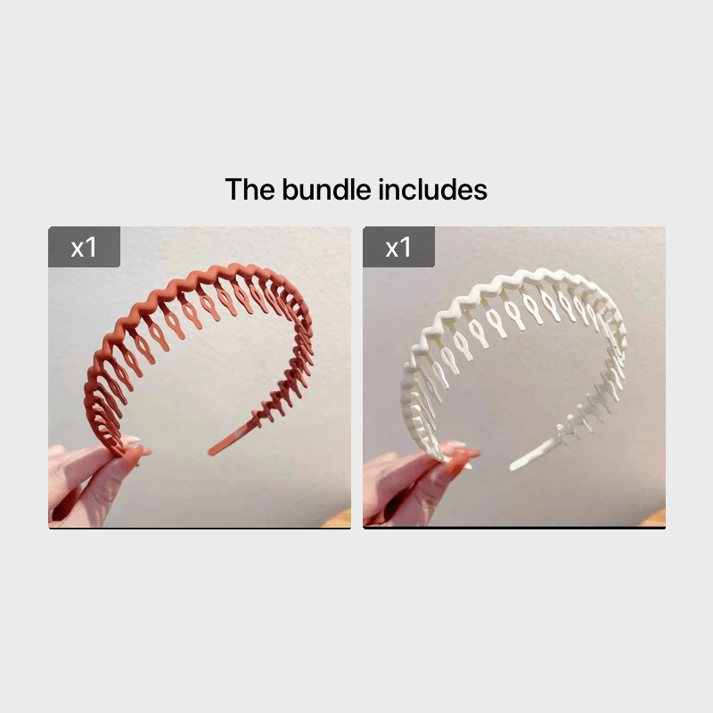 Hair Clip Frosted Color Headband Women's Non-slip Band Teeth Simple Pressure Headband Face Headband Hair Accessories Beauty Fashion