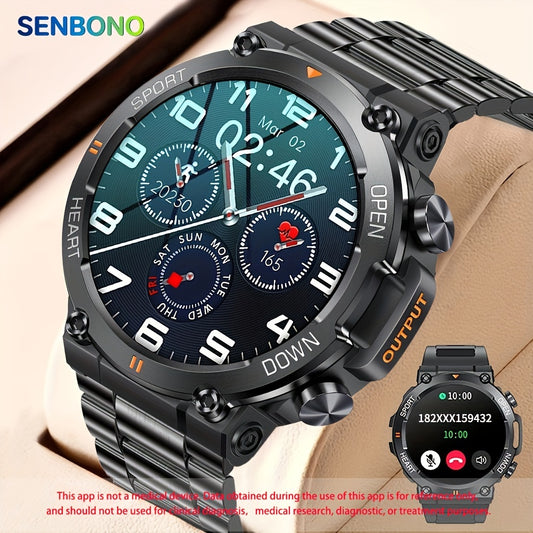 1.39-inch Large Screen SENBONO Sport Smart Watch for Men and Women, Wireless Call, 400mAh Battery Long Standby, Pedometer, Calorie Tracker, Compatible with Android and iPhone Phones Beauty World Shop