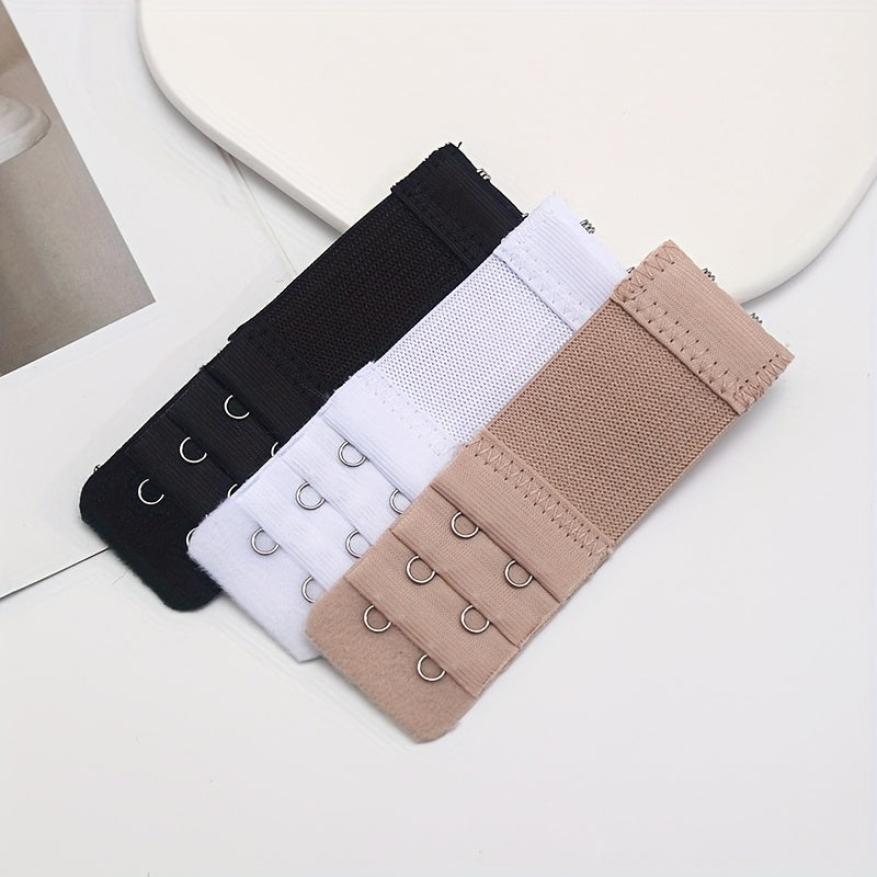 3pcs 2 Hooks Bra Strap Extenders, Comfortable Adjustable Bra Band For Braless Look, Women's Lingerie & Underwear Accessories Beauty Fashion