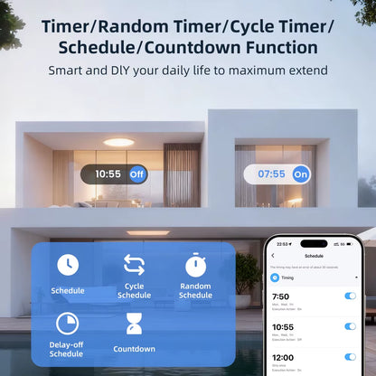 Mini Smart Wifi6 Dry Contact Switch Module,Smart Life APP Remote Control,Wrok for Alexa Google Home