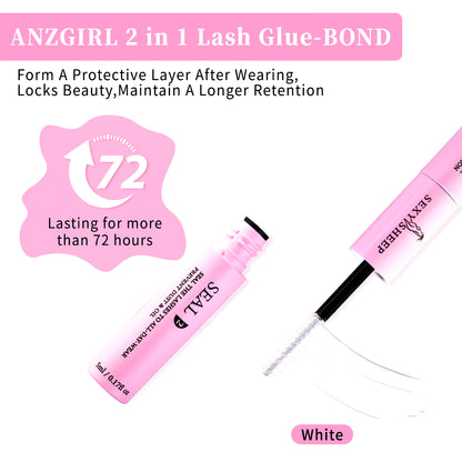 DIY Lash Extension Kit 480Pcs Individual Lashes Cluster Mix 40D 60D 60D 80D with Lash Bond and Seal and Remover,Tweezers