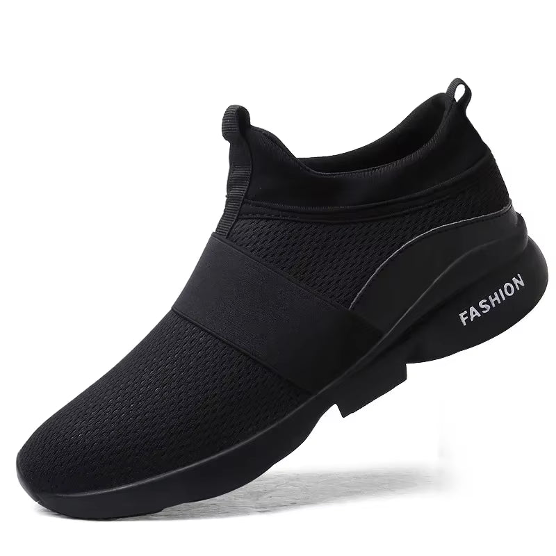 2024 Men Casual Shoes Sneakers Fashion Loafers Comfortable Mesh Mens Shoes Footwear Lightweight Walking Shoes White Size 46