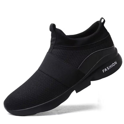 2024 Men Casual Shoes Sneakers Fashion Loafers Comfortable Mesh Mens Shoes Footwear Lightweight Walking Shoes White Size 46