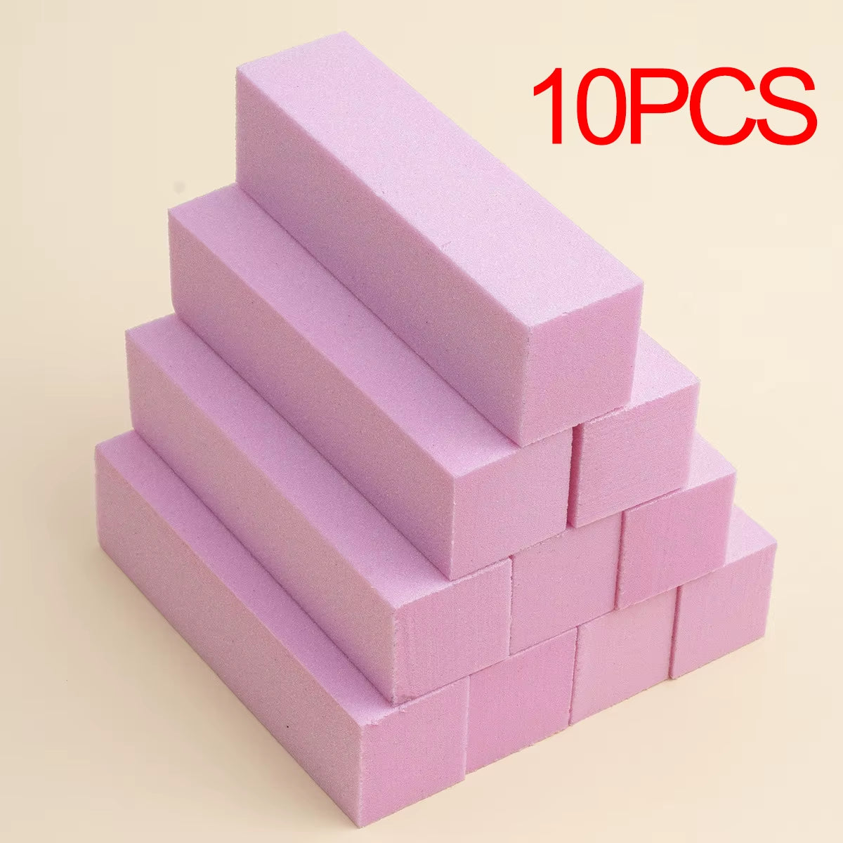 10Pcs White Nail Buffer Block 4 Way Professional Nail Files and Buffer Nail Sanding Tools for Gel Natural Acrylic Nails
