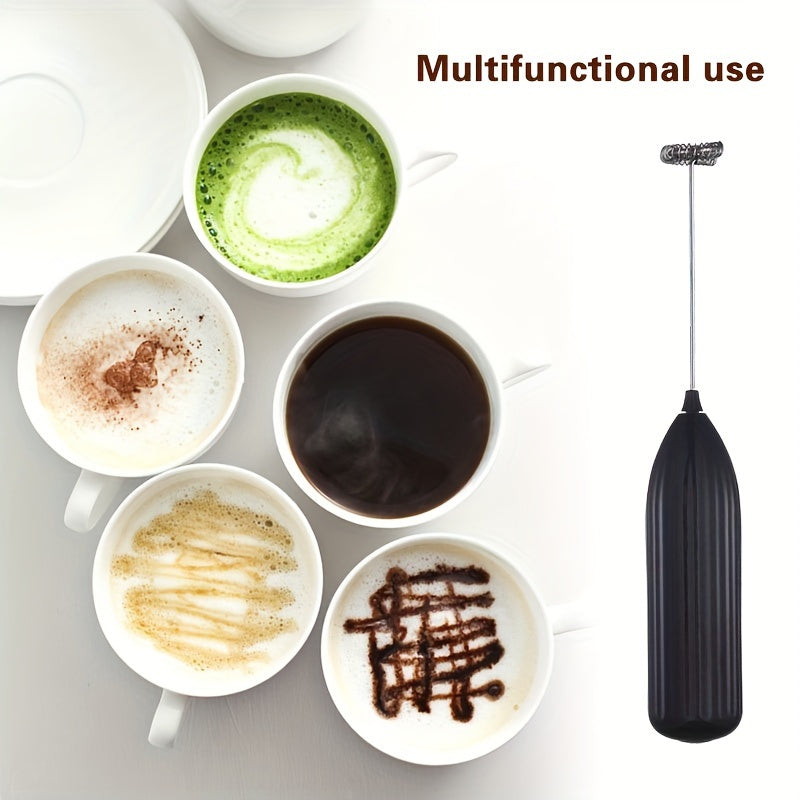 1pc LALAYUAN Electric Milk Frother & Whisk - Handheld Portable Foam Maker with Stainless Steel Teapot, Coffee & Chocolate Making, AA Battery Operated (Not Included) for Home Kitchen, Christmas Gifts, Office Use, Office Drink Beauty Fashion
