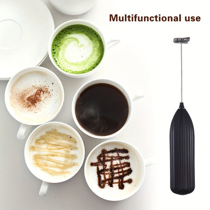 1pc LALAYUAN Electric Milk Frother & Whisk - Handheld Portable Foam Maker with Stainless Steel Teapot, Coffee & Chocolate Making, AA Battery Operated (Not Included) for Home Kitchen, Christmas Gifts, Office Use, Office Drink Beauty Fashion