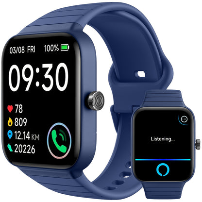 FAWEIO Smart Watch For Men Women Wireless Call, 1.95" Smartwatch With 100+ Sport Modes, Fitness Activity Tracker Pedometer, Built-in Alexa, For iPhone & Android, Perfect Gift For Family And Friends
