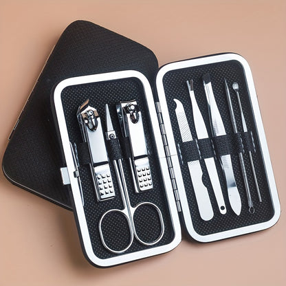 Professional Manicure And Pedicure Set, Nail Clipper Nail Cutter Nail Files Ear Spoon, Beauty Tools Grooming Set with Portable Case, for Nail Care, for Household And Travel Beauty Fashion