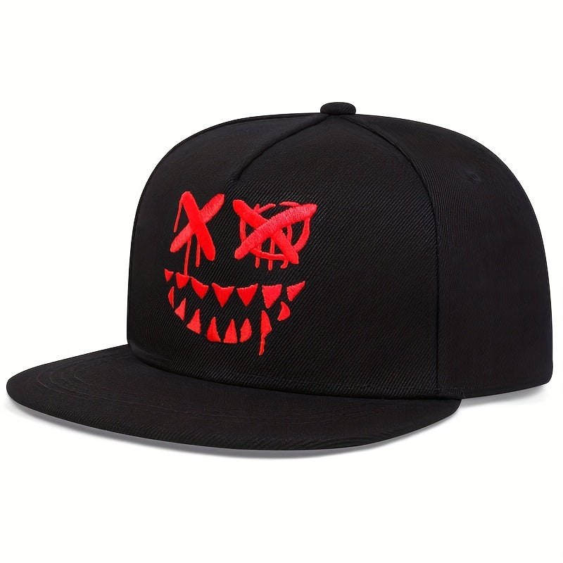 1pc Unisex Sunshade Breathable Adjustable Baseball Cap With Trendy Pattern For Outdoor Sport
