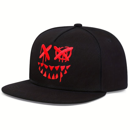 1pc Unisex Sunshade Breathable Adjustable Baseball Cap With Trendy Pattern For Outdoor Sport